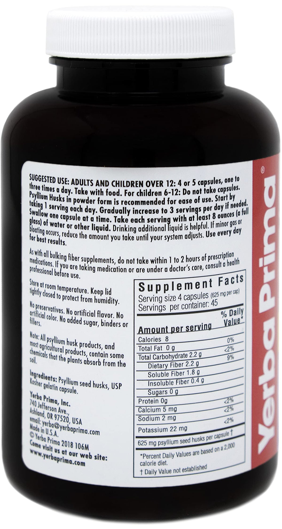 Psyllium Husks Caps 180 Capsules Pack of 2 S464470