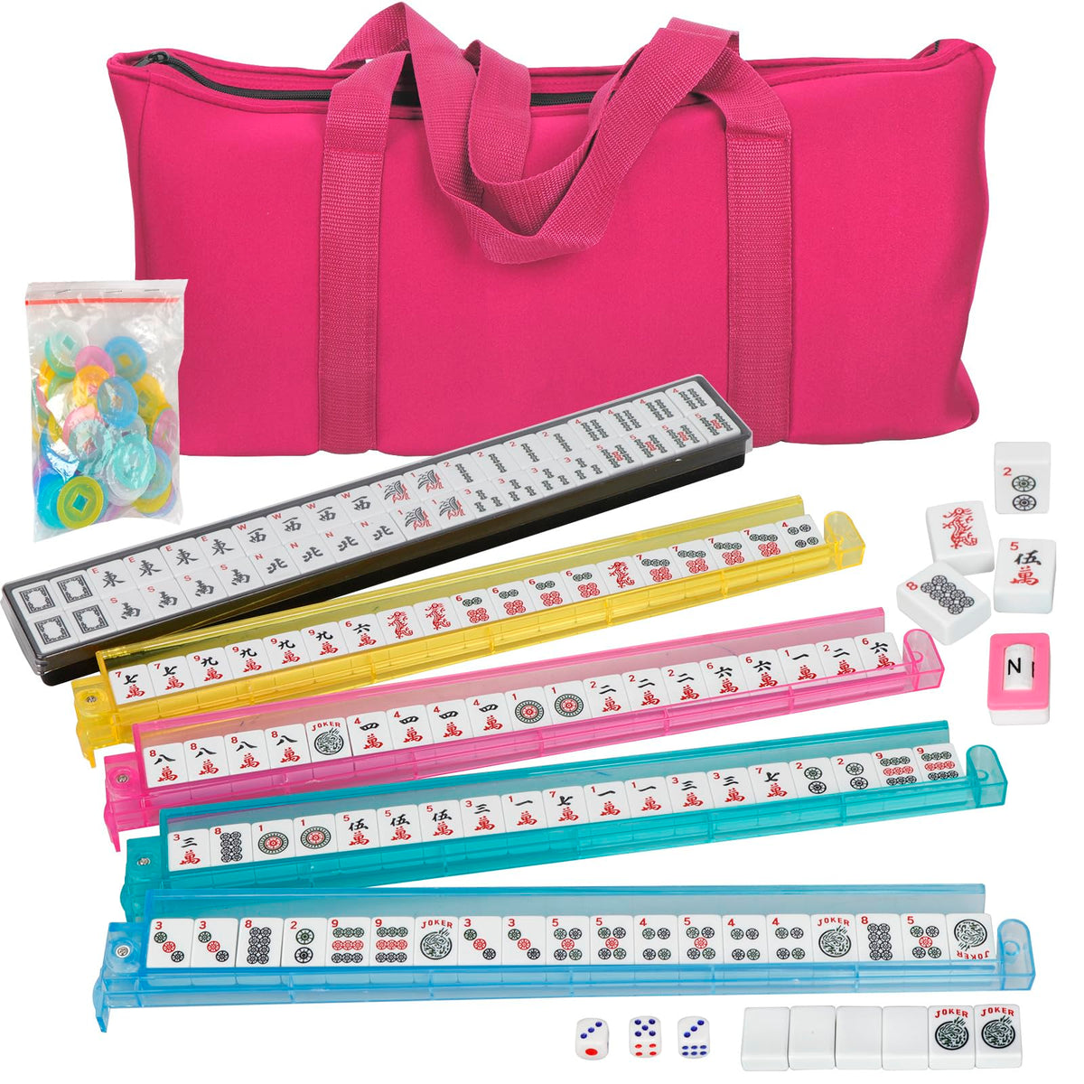 American Mahjong Set with Soft Carrying Bag Y39369