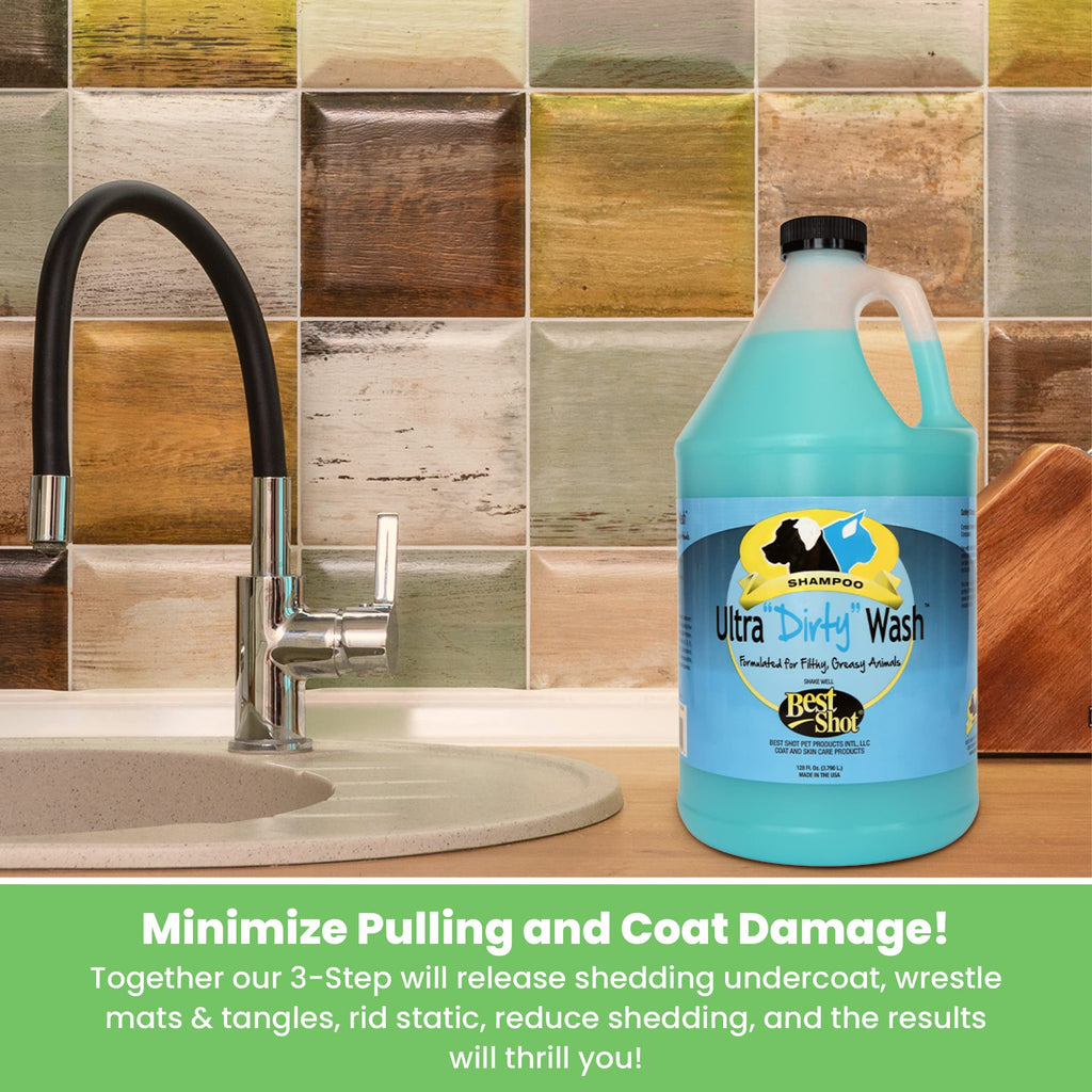 Soap-Free Quick-Rinsing Dog and Cat Shampoo 1 Gallon D817