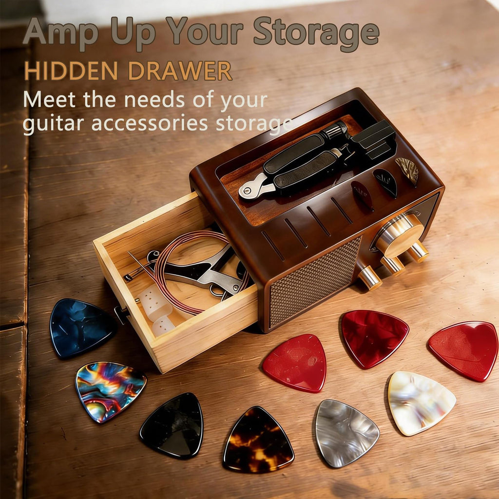 Wooden Guitar Pick Holder B6346