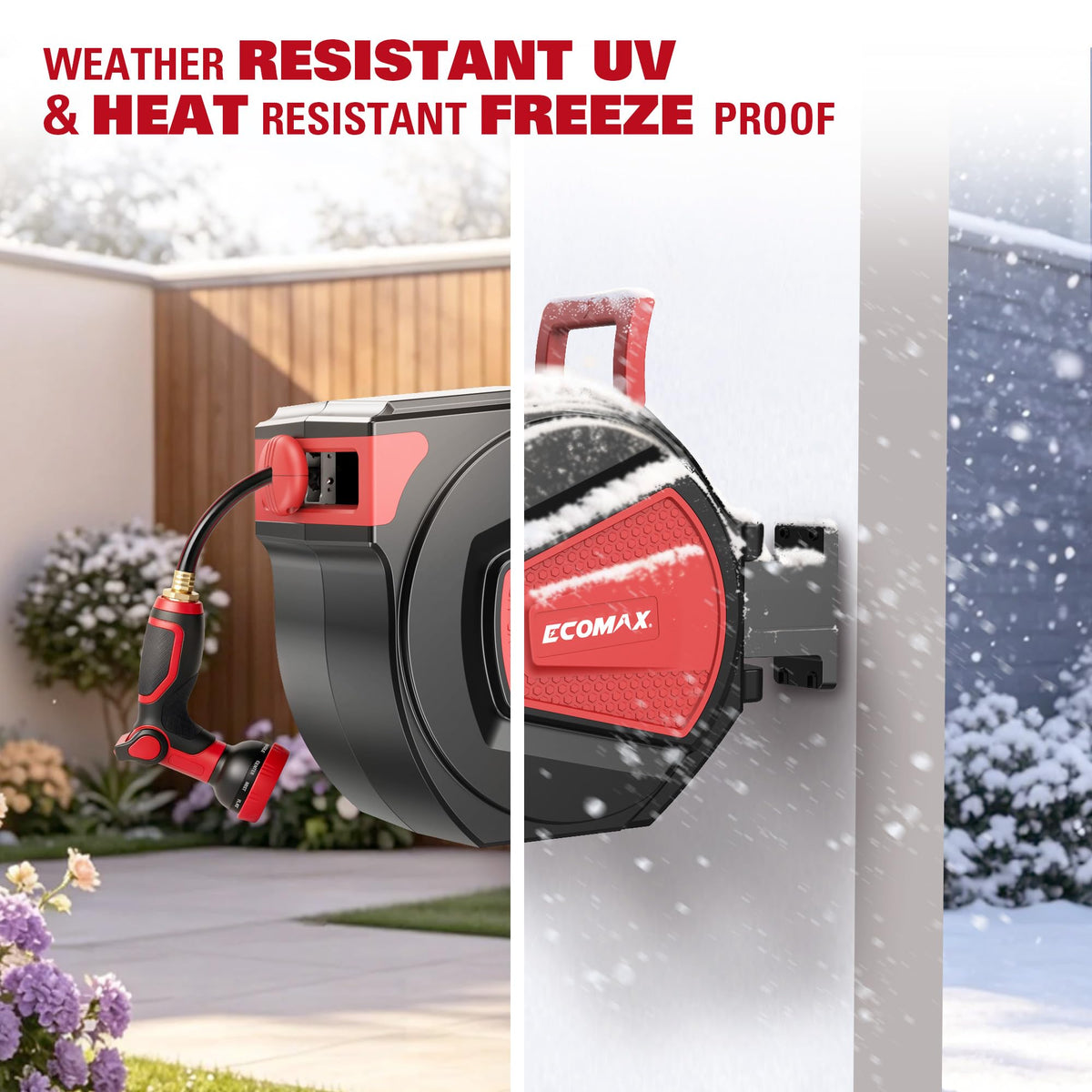 Retractable Garden Hose Reel 1/2" x 100 ft W7907