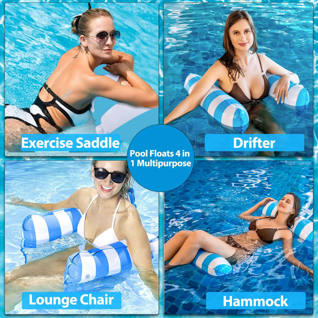 3 Pack Inflatable Pool Floats Hammock G74686