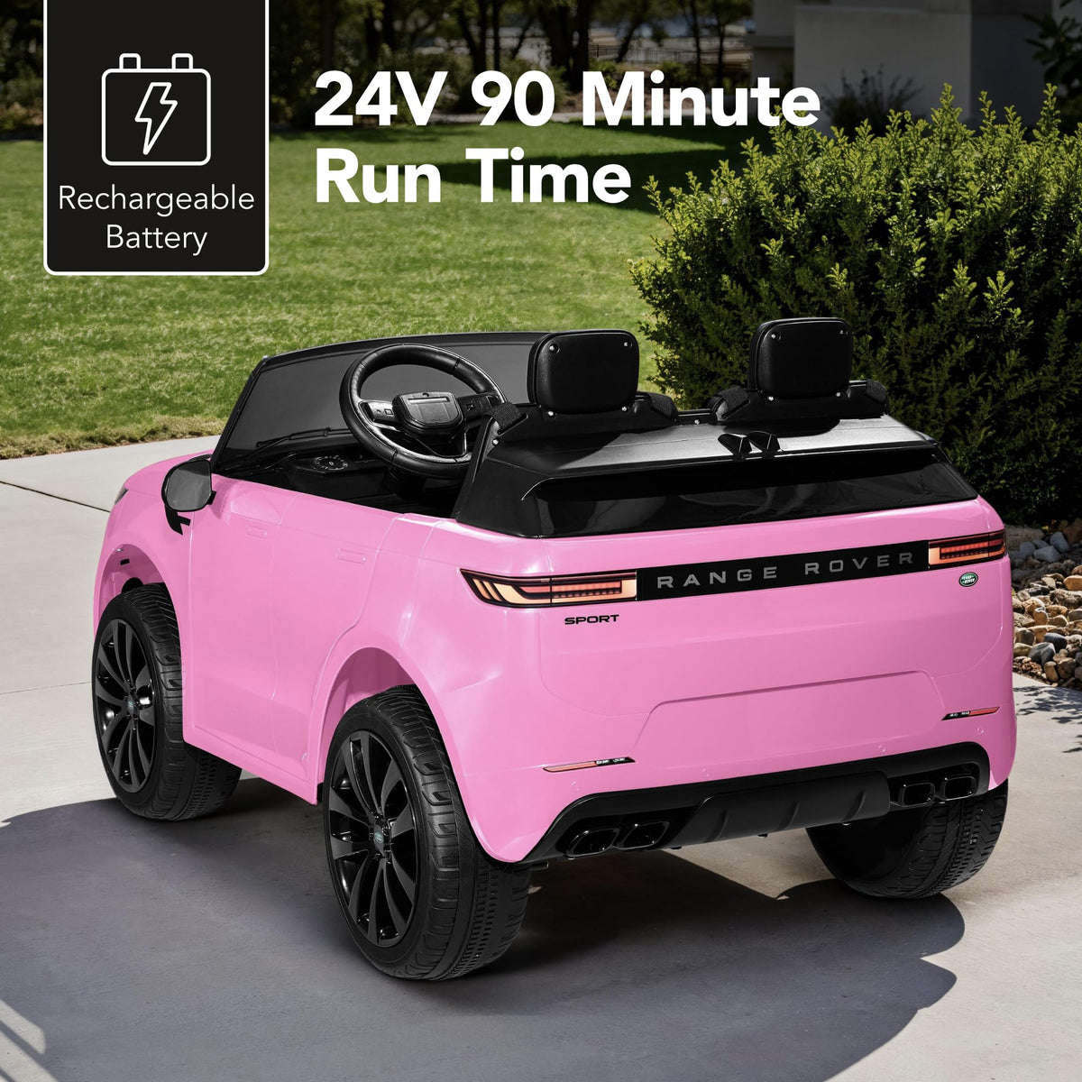Pink 2-Seater Electric Ride On Car Truck Z345