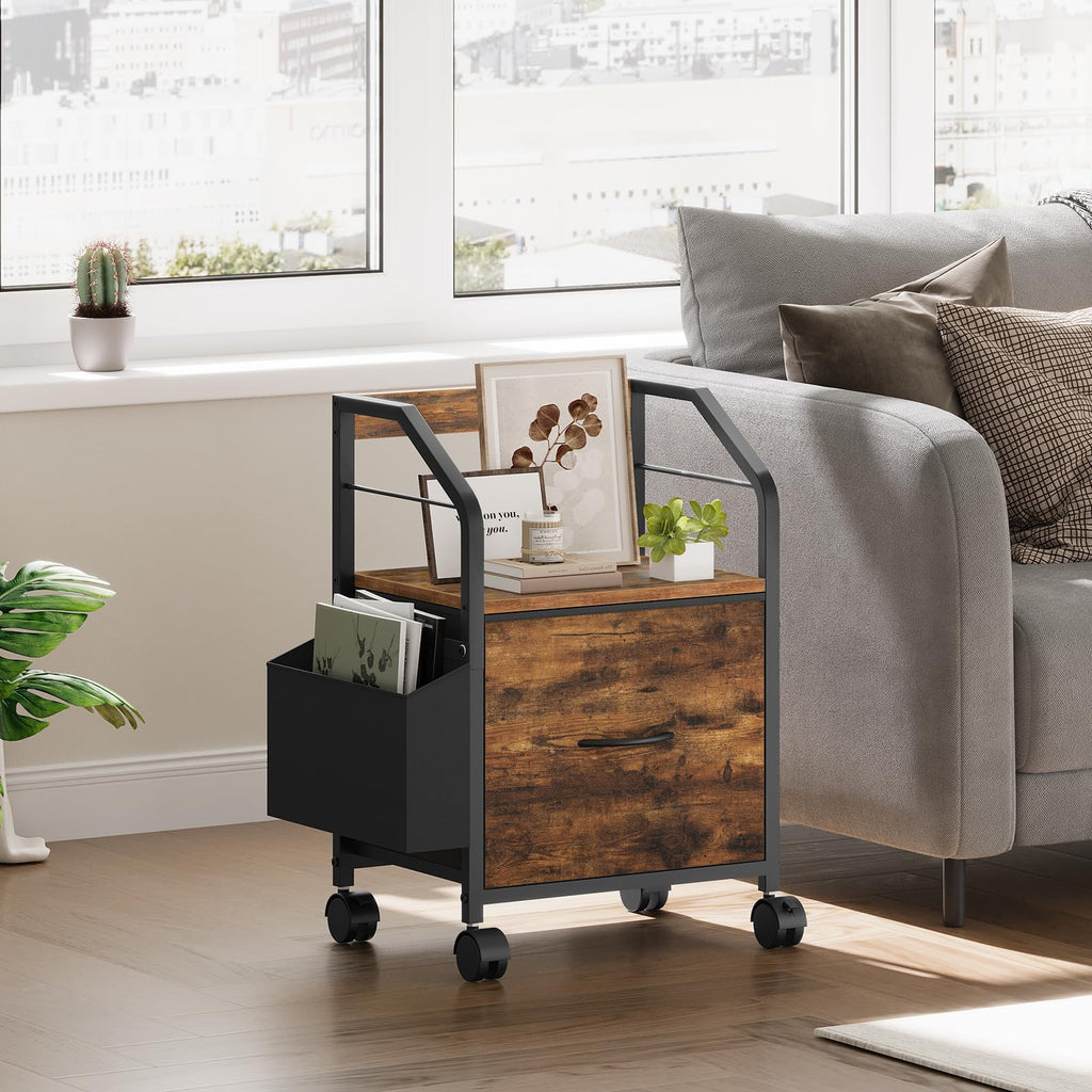 Small Rolling File Cabinet R428