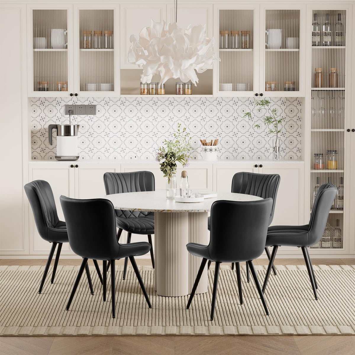 PU Leather Dining Chair Set of 4 F3600