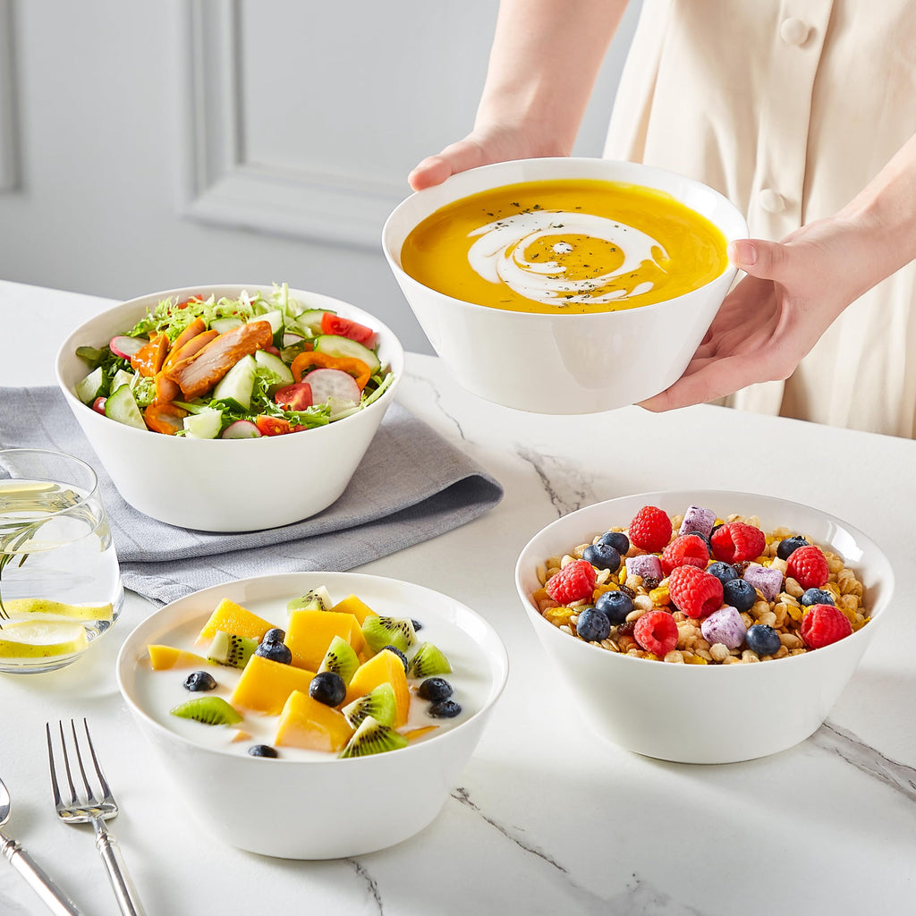 35 OZ Soup Bowls Set of 4 and 24 OZ Cereal Bowls Set of 6 R130