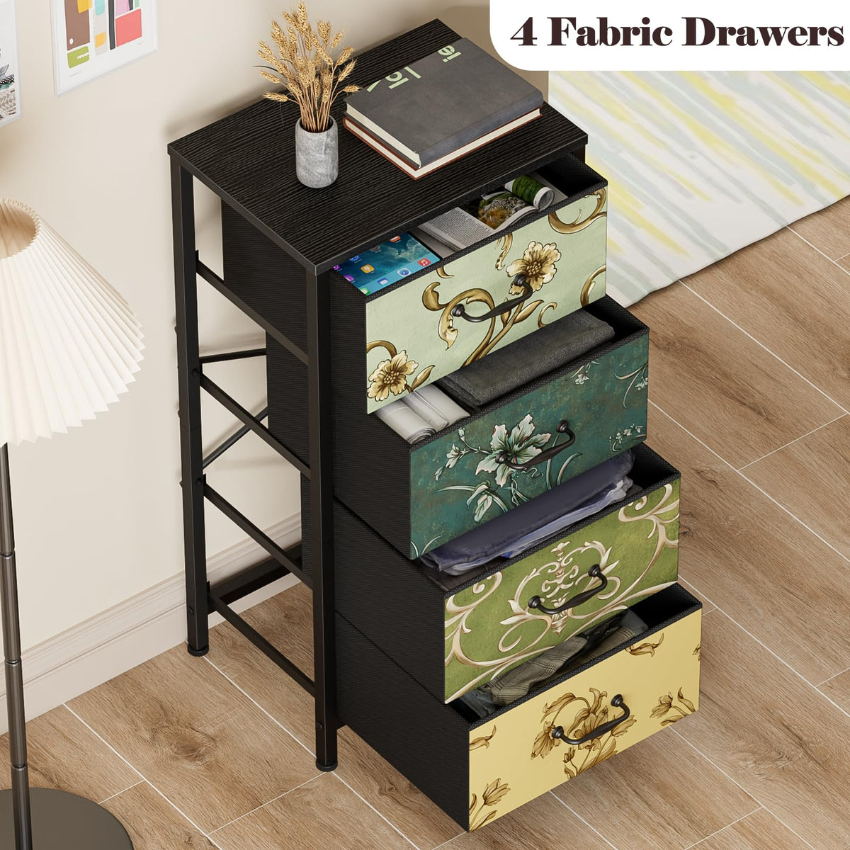 4 Drawer Fabric Dresser G2549