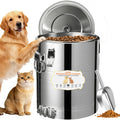 40lb Airtight Stainless Steel Dog Food Storage Container V135