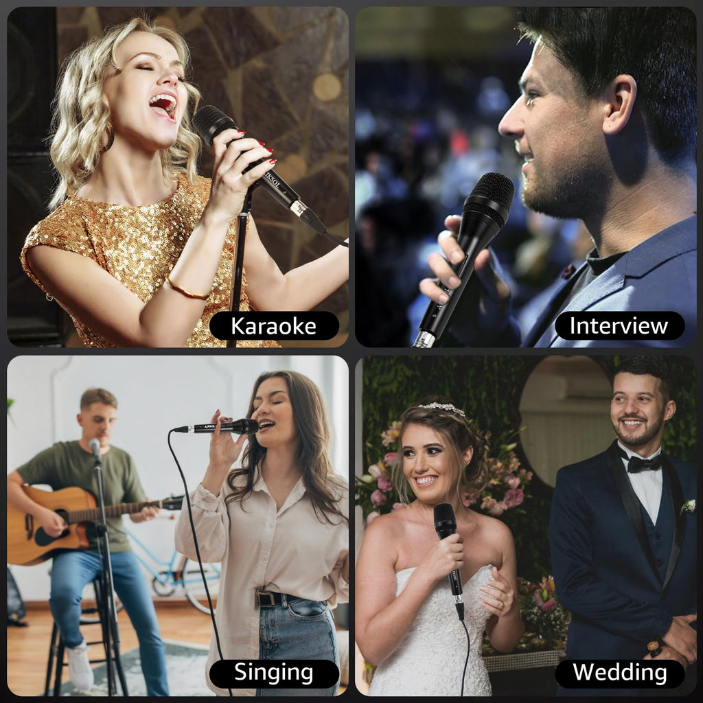 Wired Dynamic Handheld Karaoke Microphone with On and Off Switch M437