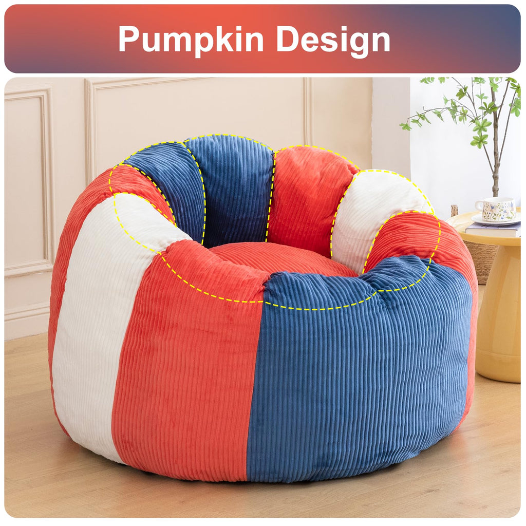 Shredded Foam Bean Bag Chair with Arms D920