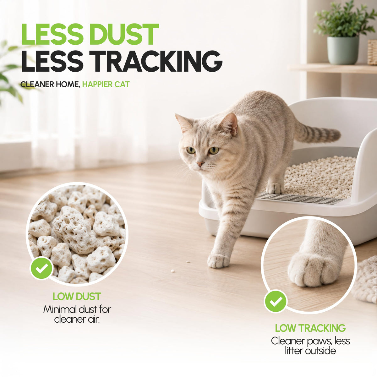 All Natural Unscented Cat Litter, 8 lbs K290859