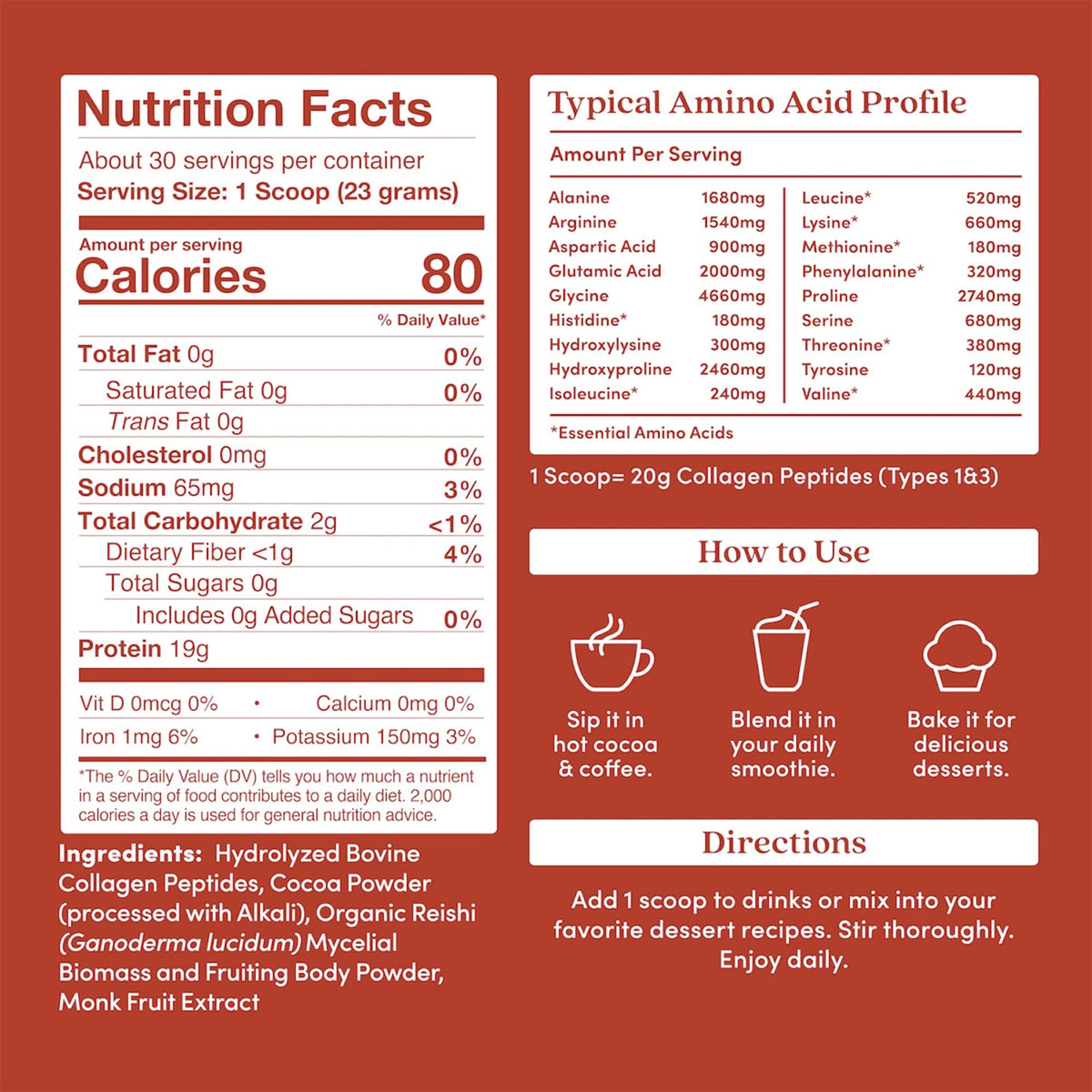 Chocolate Collagen Peptides Powder 24.34 Oz Z629347