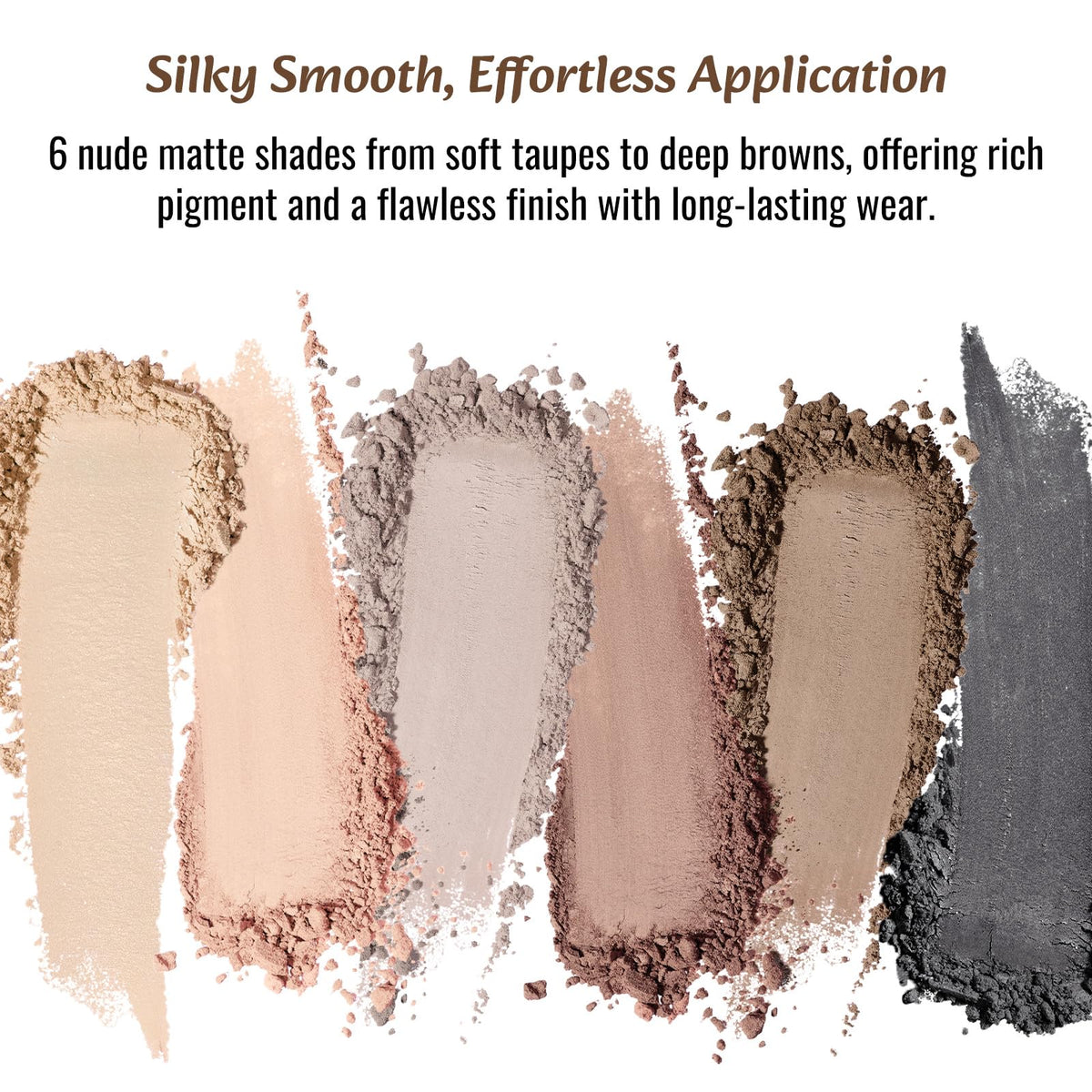 Nude Matte 6 Colors Mini Eyeshadow Palette with Mirror N171