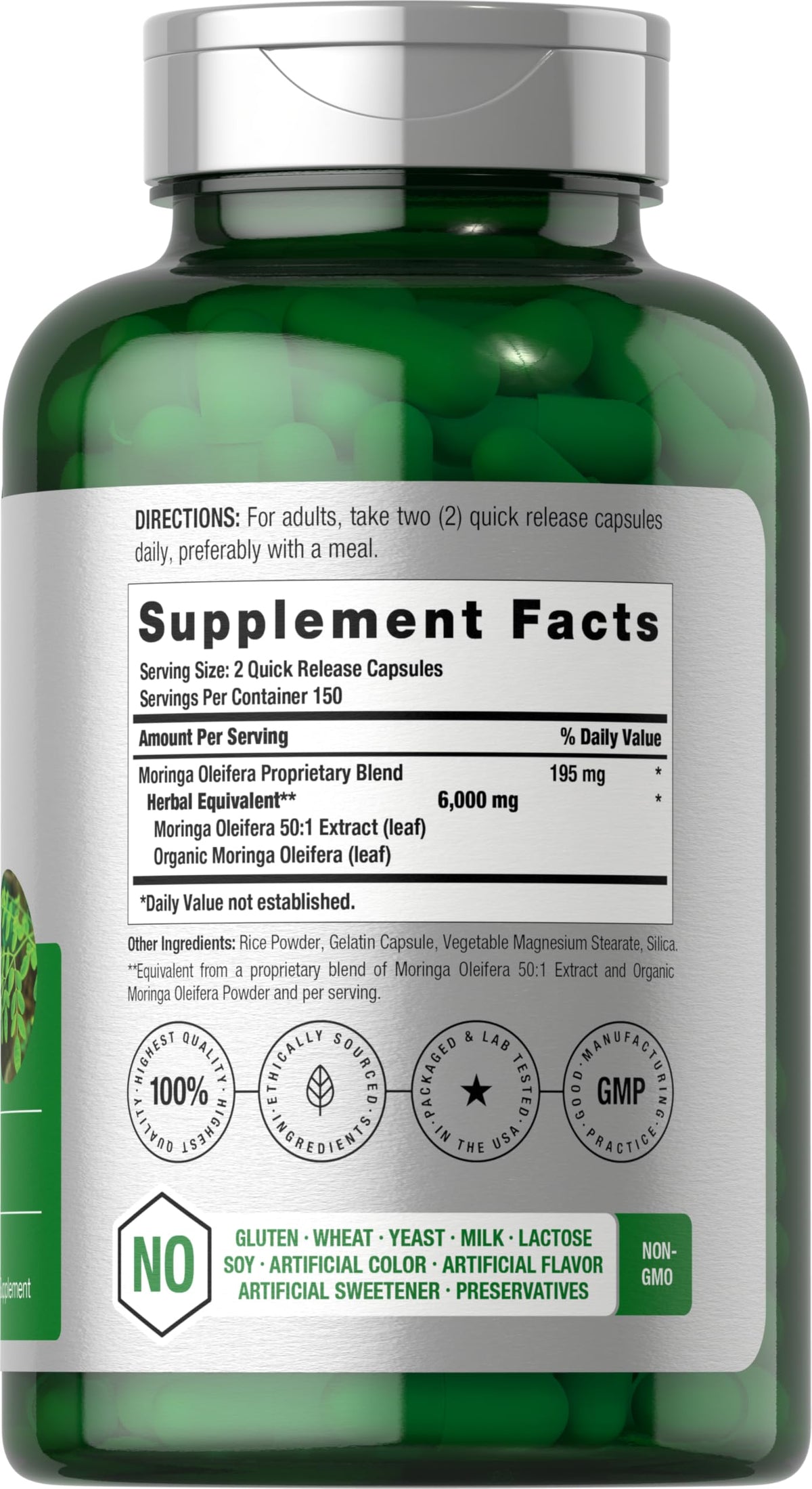 Moringa Oleifera 300 Capsules S57463