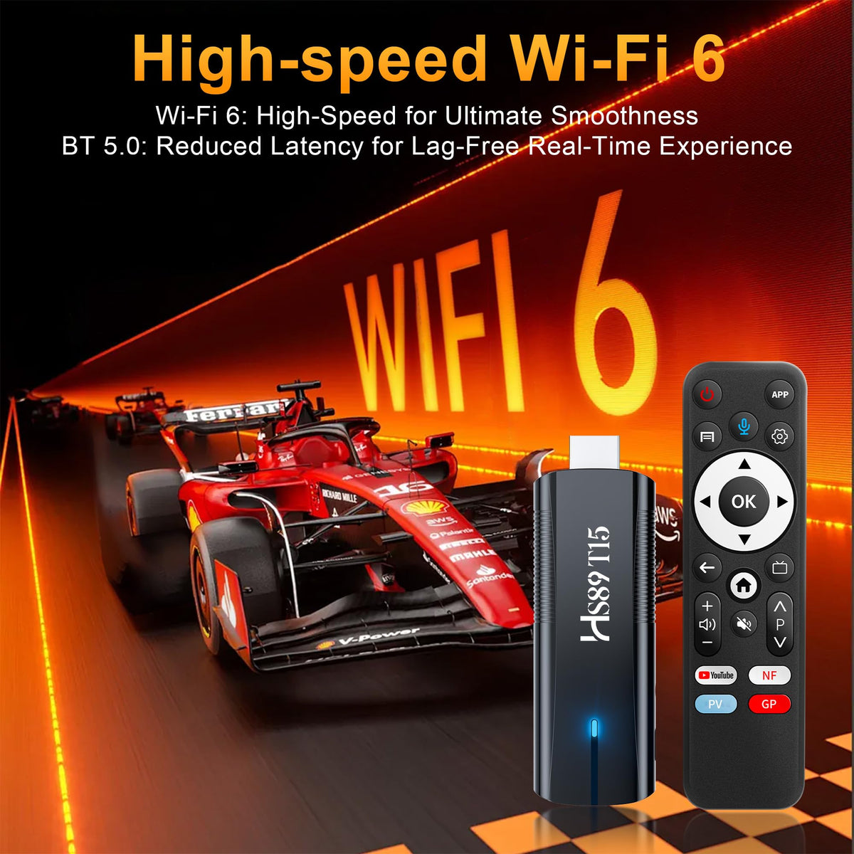 Android 14.0 TV Stick with Voice Remote L342
