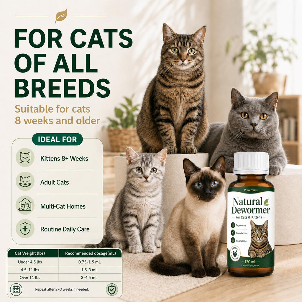 Broad Spectrum Cat Dewormer for Tapeworm, Roundworm & Hookworm X624781