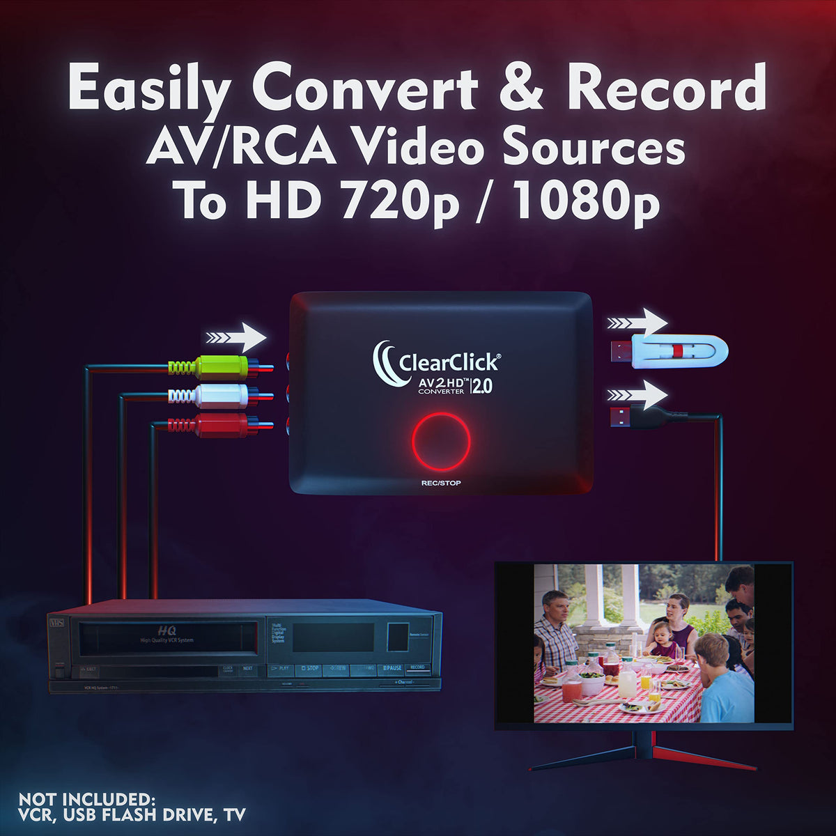 AV RCA to HDMI Converter & Recorder N373