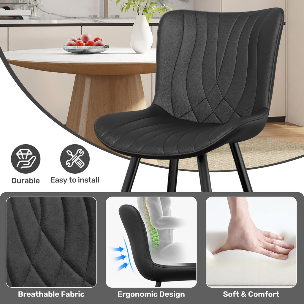 PU Leather Dining Chair Set of 4 F3600