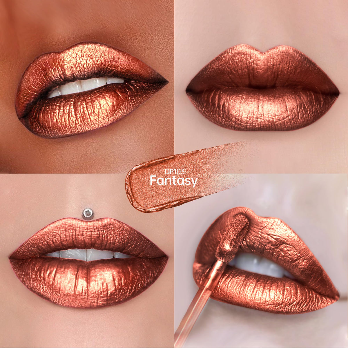 Metallic Reddish Brown Lipstick L863091