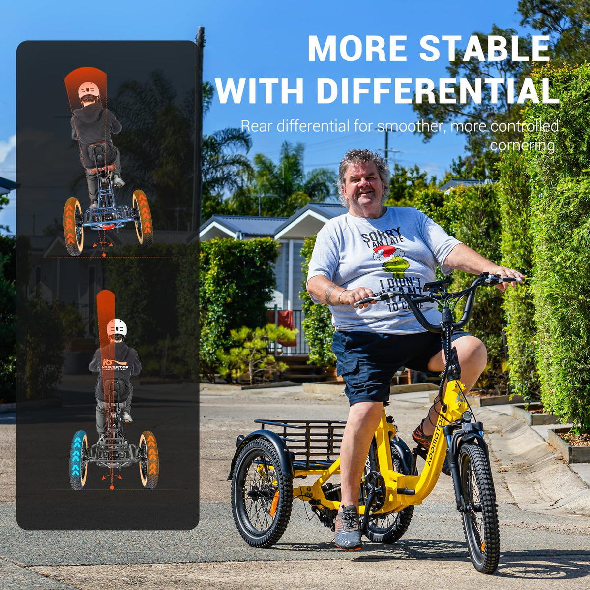 Folding Electric Tricycle 750W 48V 20Ah UL2849 K94077