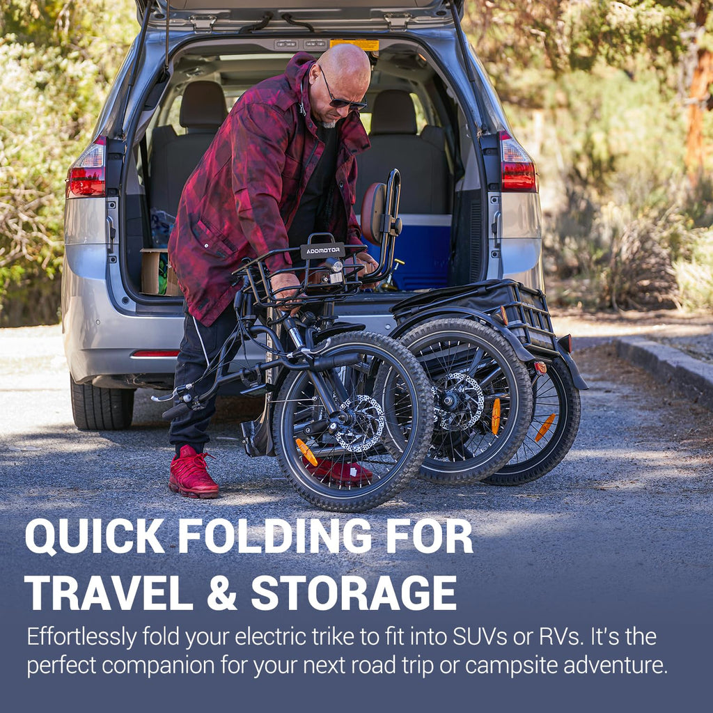 Folding Electric Tricycle 750W 48V 20Ah UL2849 K94077