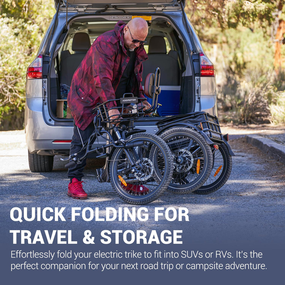 Folding Electric Tricycle 750W 48V 20Ah UL2849 K94077