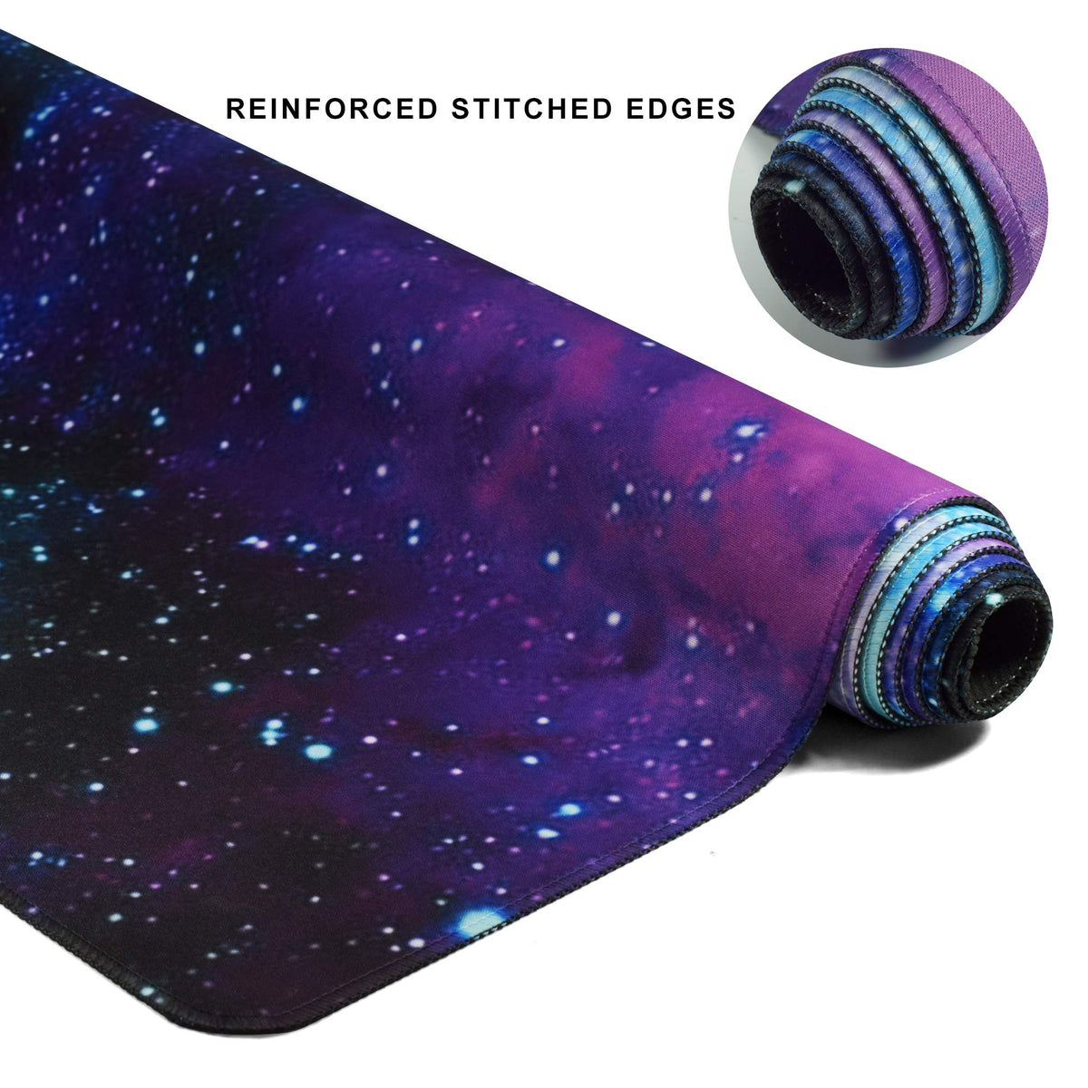 XXL Gaming Mouse Pad 48x16 Inches Fabric Non-Slip Rubber J522956