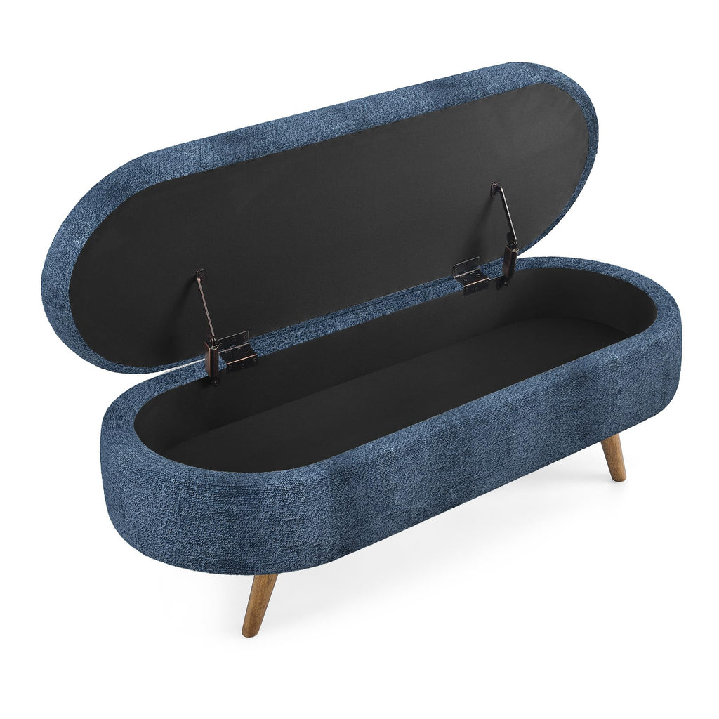 Oval Storage Bench M22174