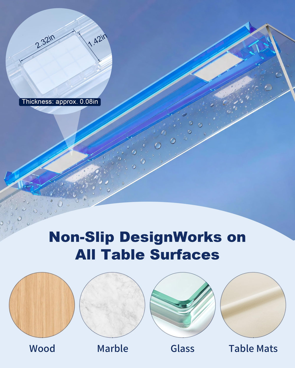 4Pcs Non-Slip Acrylic Mahjong Racks I3397