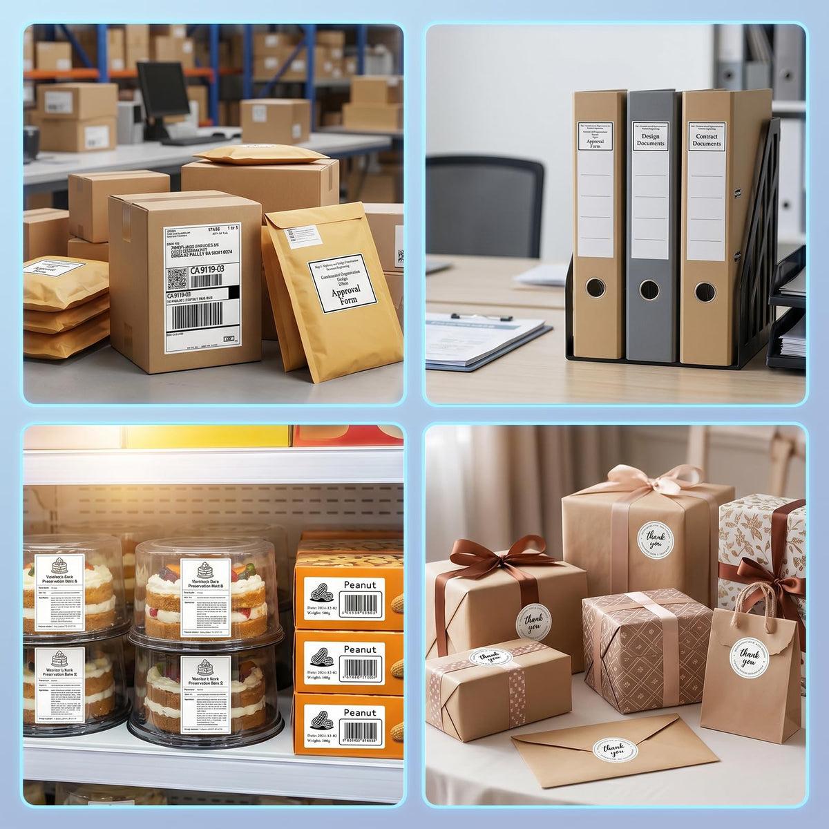 Bluetooth Thermal Shipping Label Printer with Built-in Label Bin, Wireless 4x6, Black S109