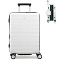 20-Inch Hardside Expandable Carry-On Luggage Suitcase, White S95880