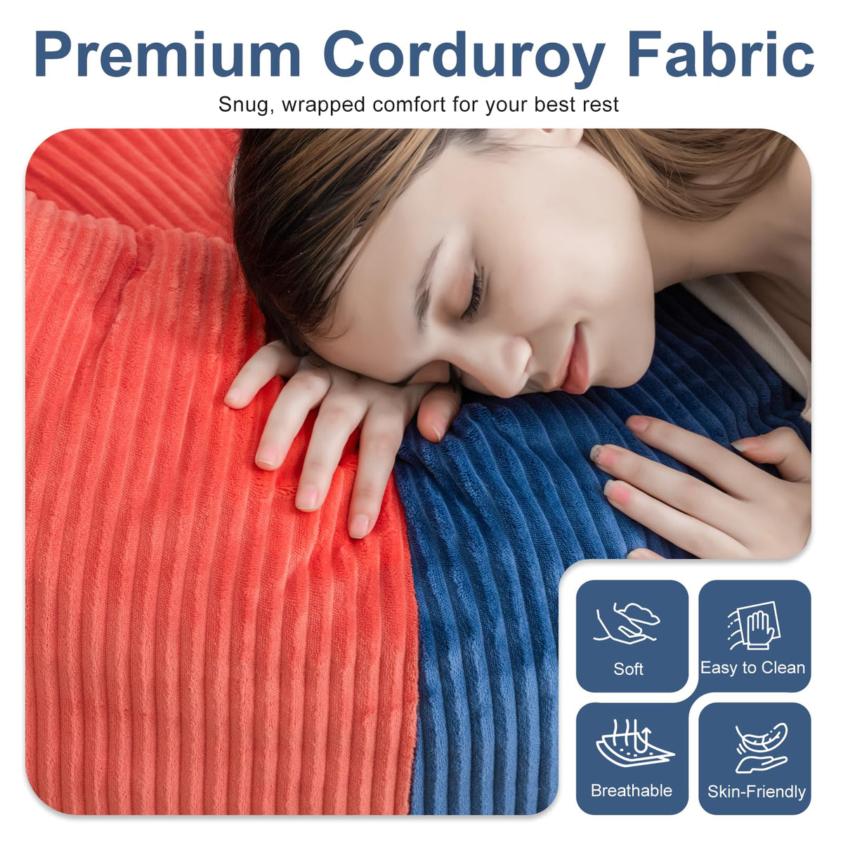 Shredded Foam Bean Bag Chair with Arms D920