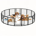 32 in 16 Panel Dog Playpen with Gate H99569