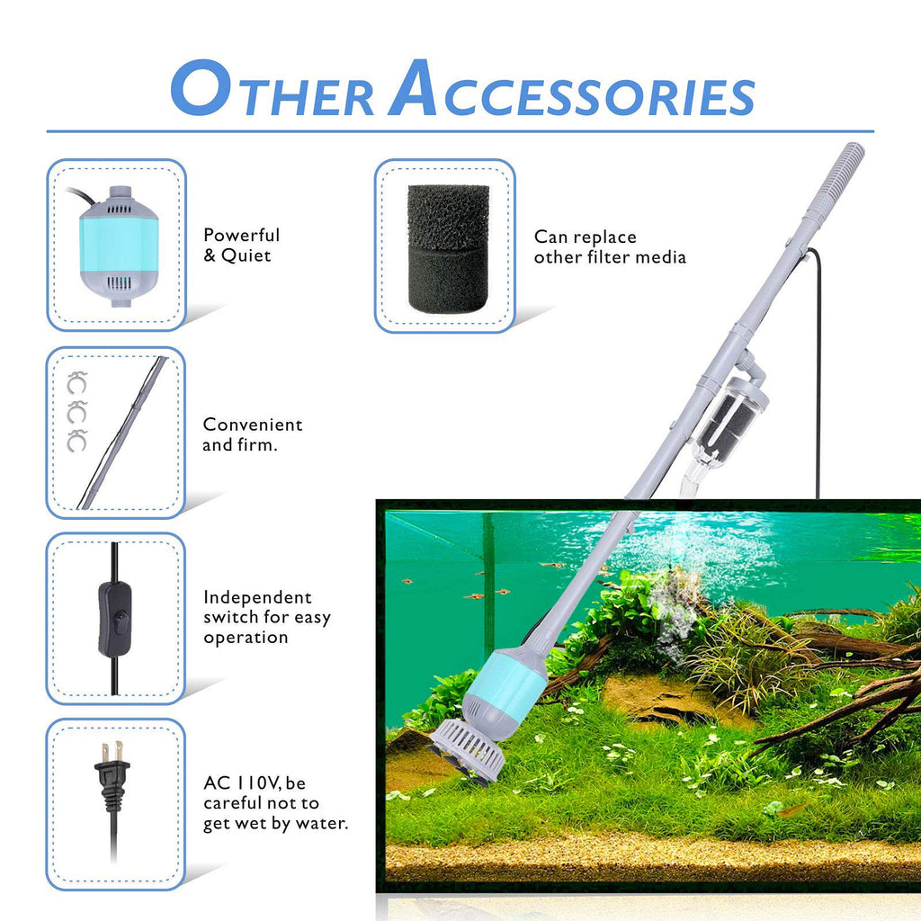 5 in 1 Aquarium Gravel Cleaner Tool Set 15W F332766