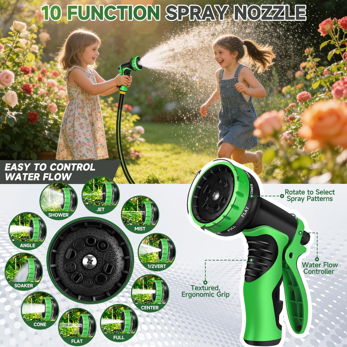 100 ft Flexible Non-Expanding Kink Free Garden Hose G46616