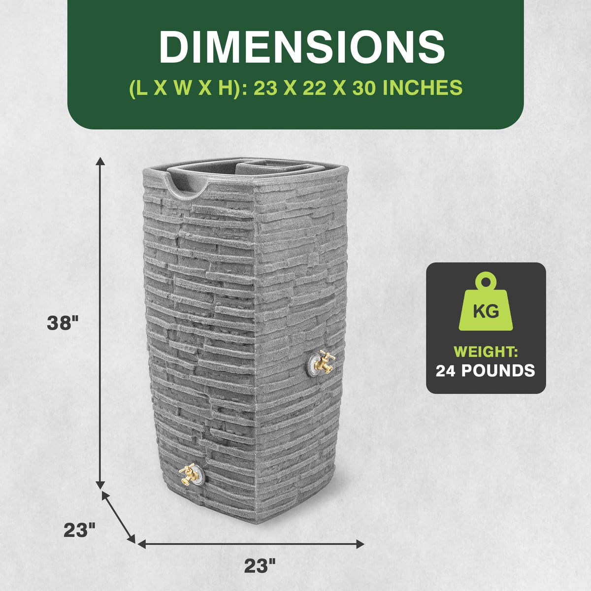 50 Gallon Rain Water Collection Barrel R630
