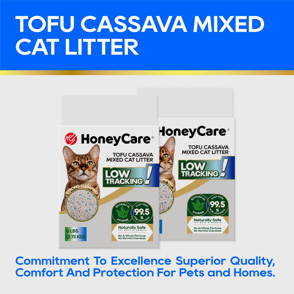 Cassava Tofu Mixed Cat Litter Quick Clumping Low Dust 6 Lbs G7321