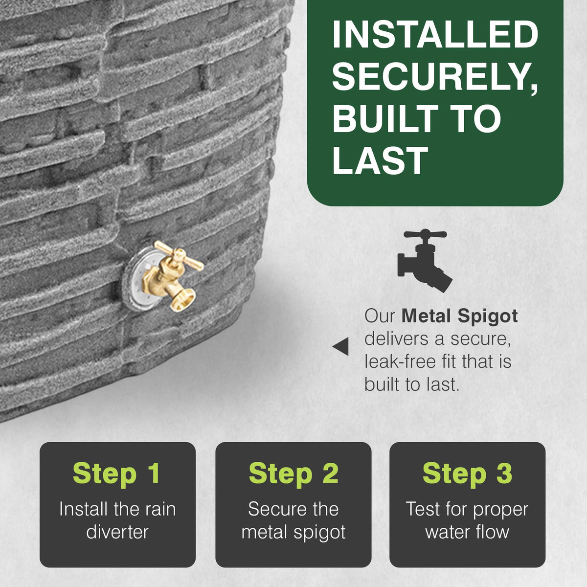 50 Gallon Rain Water Collection Barrel R630