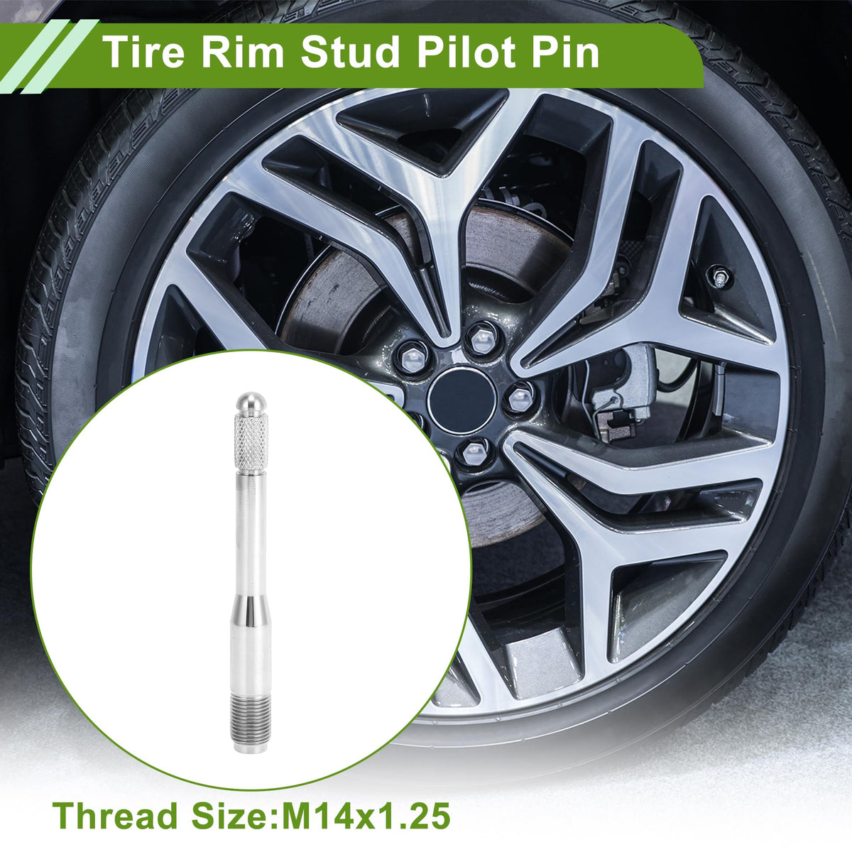 M14x1.25 120mm Stainless Steel Wheel Alignment Pin T585934