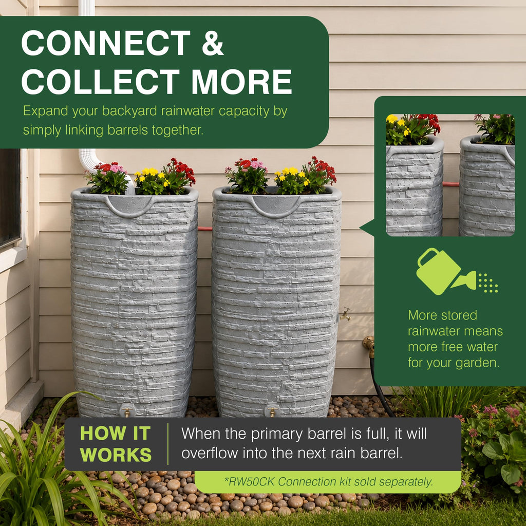 50 Gallon Rain Water Collection Barrel R630