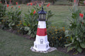 Amish-Made 56" Tall Solar-Powered LED Lighthouse with Base B427