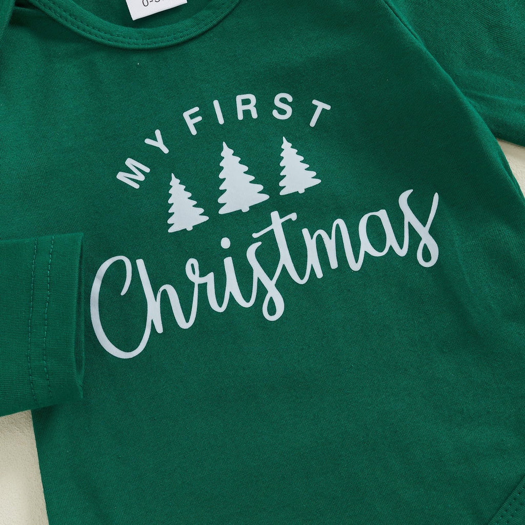 St Patricks Day Baby Boy Outfit Romper Onesie Suspender Pants Set With Beanie Hat D961958