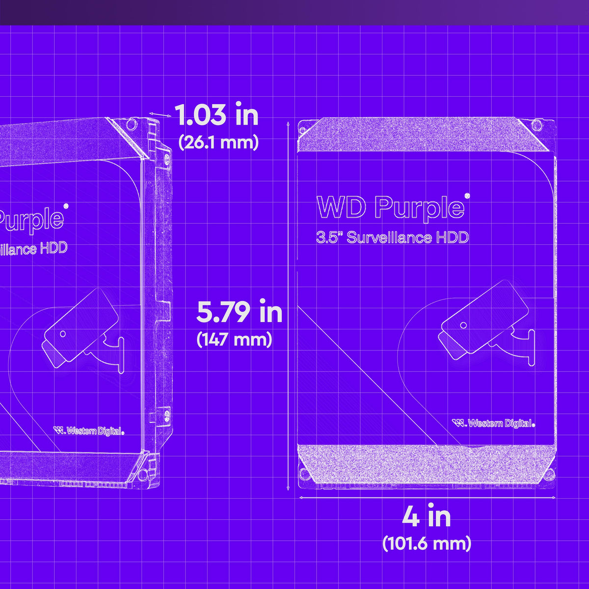 8TB Surveillance Internal Hard Drive HDD V3369