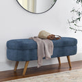 Oval Storage Bench M22174