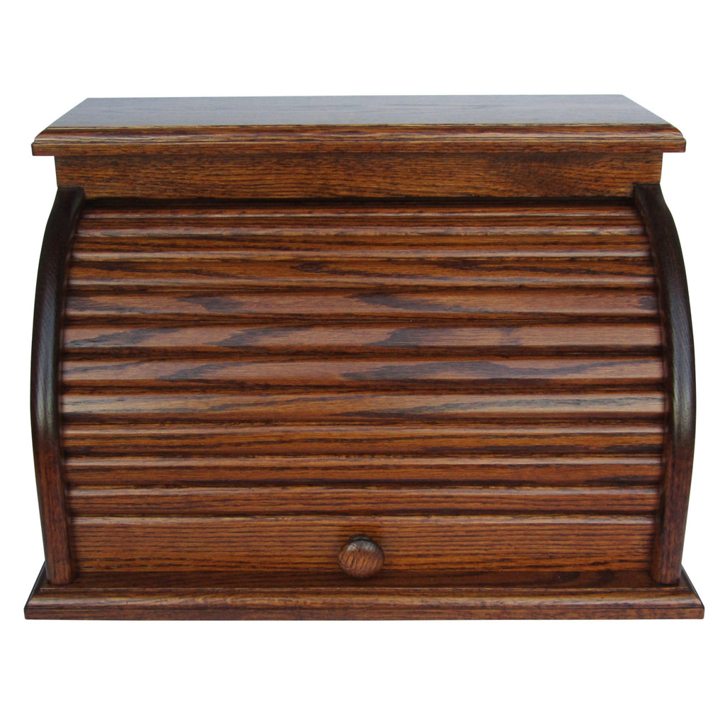 Oak Roll Top Bread Box Z35573