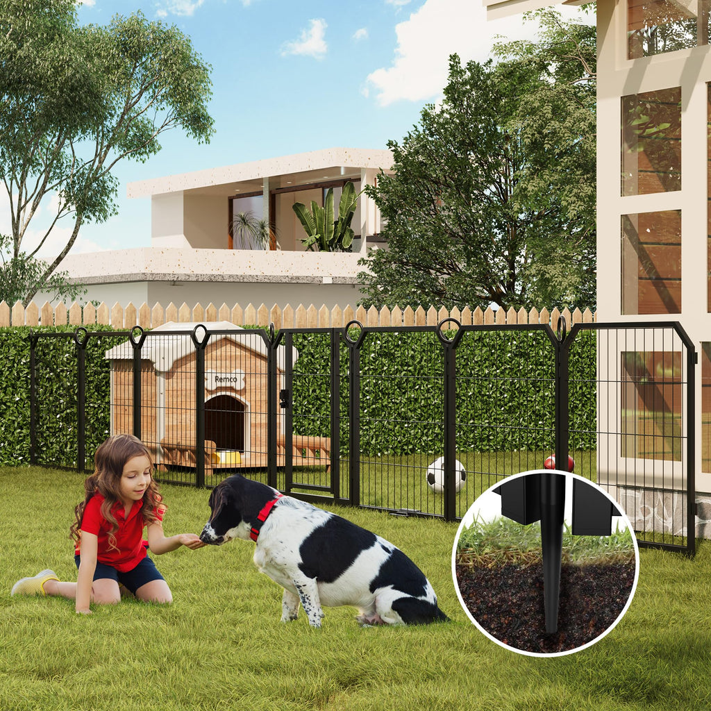 32 in 16 Panel Dog Playpen with Gate H99569