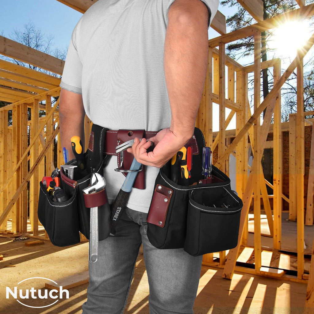 Nylon and Leather Tool Belt F334