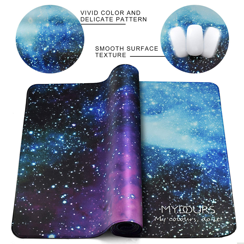 XXL Gaming Mouse Pad 48x16 Inches Fabric Non-Slip Rubber J522956