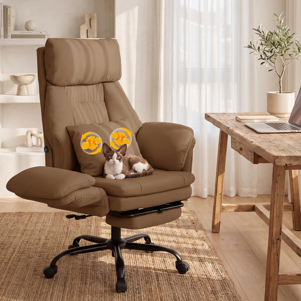 Criss Cross Office Chair with Massage U2640