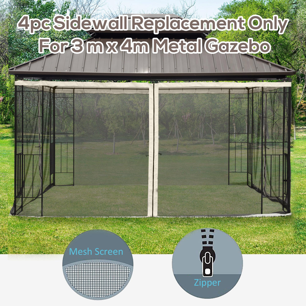 10' x 13' Replacement Mesh Sidewall Netting R328915